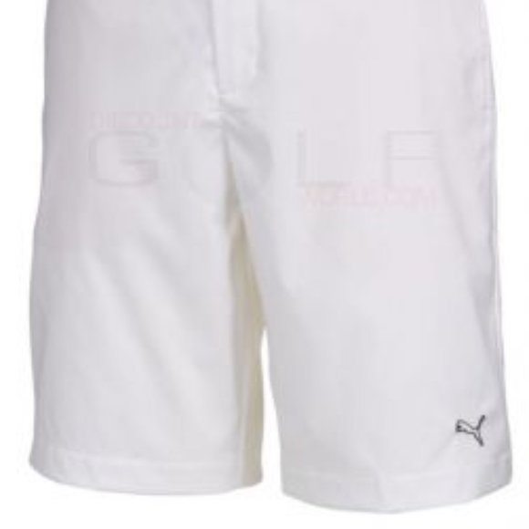 New! PUMA Junior S White Tech Short JRs DryCell UPF 50+ Golf Golfing Sport - Picture 6 of 7